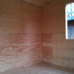 Almost finished cabins, ready for transport week of August 5, 2012